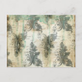 Modern Fleur De Lis-ontwerp Briefkaart (Voorkant)