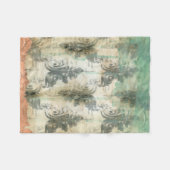 Modern Fleur De Lis-ontwerp Fleece Deken (Voorkant (Horizontaal))