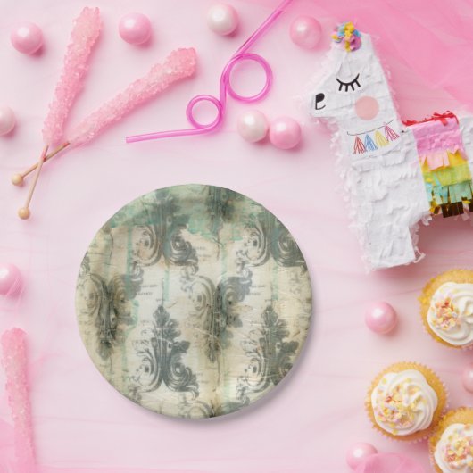 Modern Fleur De Lis-ontwerp Papieren Bordje (Feest)