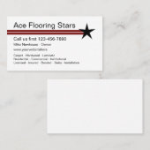 Modern Flooring Business Visitekaartje (Voorkant / Achterkant)
