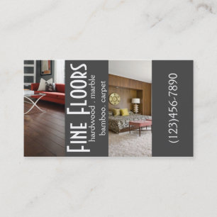 Modern Flooring Hardwood Marble Construction Visitekaartje