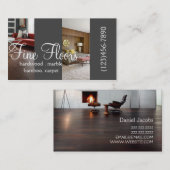 Modern Flooring Hardwood Marble Construction Visitekaartje (Voorkant / Achterkant)