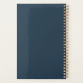 Modern Floral Art Spiral Planner (Achterkant)