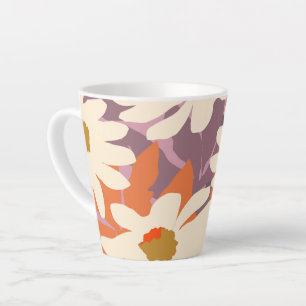 Modern Floral Artistic Daisies Natuur Home Decor Latte Mok