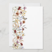 Modern Floral Baby shower Kaart (Achterkant)