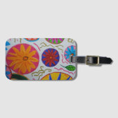 Modern Floral Bagagelabel (Voorkant (horizontaal))