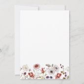 Modern Floral Boho Vrijgezellenfeest Kaart (Achterkant)