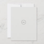 Modern Floral Boquet Save the Date (Achterkant)