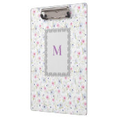 Modern Floral Botanical Waterverf Pattern Lavende Klembord (Links)