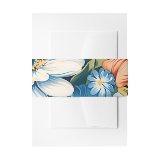 Modern Floral Botanical Wedding Uitnodigingen Wikkel (Voorkant Voorbeeld)