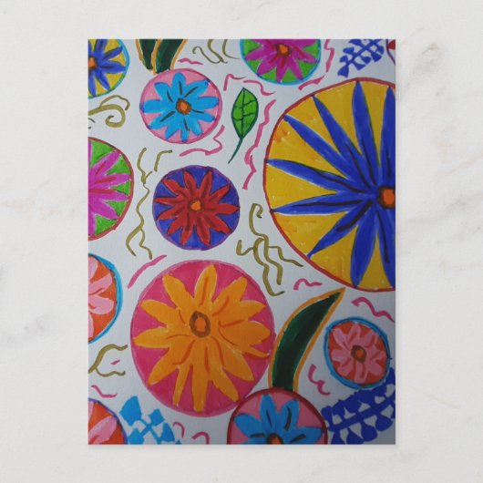 Modern Floral Briefkaart (Voorkant)