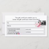 Modern Floral Camera Fotograaf Cadeaubon (Achterkant)