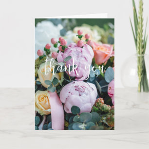 Modern Floral Chic Dank u kaart