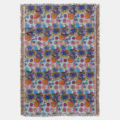 Modern Floral Deken (Voorkant Verticaal)
