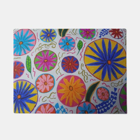 Modern Floral Deurmat (Voorkant)