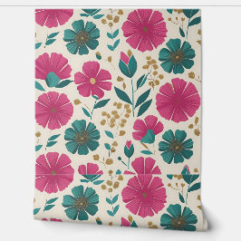 Modern Floral Dream Peel en Stick Behang