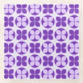 Modern Floral Elegance Onderzetter Glazen Onderzetter