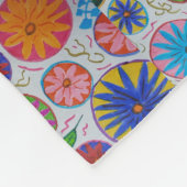 Modern Floral Fleece Blanket (Hoek)