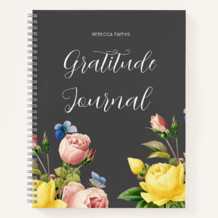 Modern Floral GratitudeJournal-Notitieboek Notitieboek
