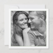 Modern Floral Heart Wedding Save the Date (Achterkant)