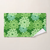 Modern Floral Kimono Print, Lime Green Bad Handdoek (Handdoek)