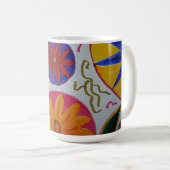 Modern Floral Koffiemok (Voorkant rechts)