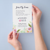 Modern Floral Lip Product Distribution Promotion Flyer (Hand)
