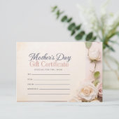 Modern Floral Moederdag Cadeaubon (Staand voorkant)