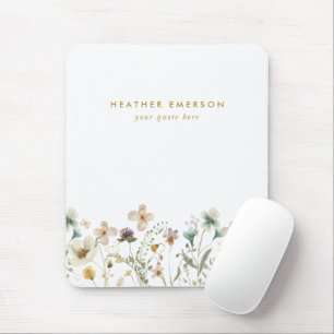 Modern Floral Mousepad Muismat