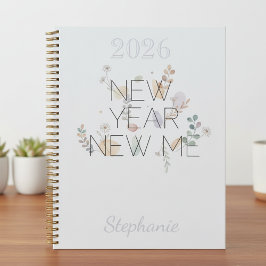 Modern Floral New Year New Me Planner