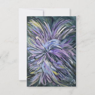 Modern Floral Note Kaart Blank Kaart Groet