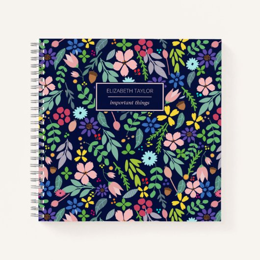Modern Floral Notitieboek (Voorkant)