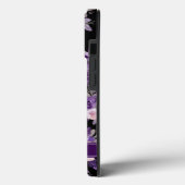Modern Floral Paars Black Case-Mate iPhone Case (Achterkant / Links)