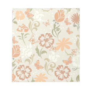 modern Floral Patroon Notitieblok