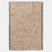 Modern Floral Pattern Boho Floral Pattern Deken (Voorkant Verticaal)