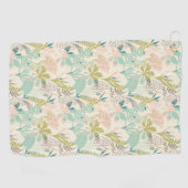Modern Floral Pattern Golfhanddoek (Horizontaal)