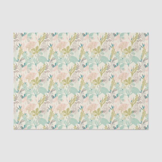 Modern Floral Pattern Tissuepapier (Voorkant)