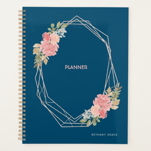 Modern Floral Planner (Voorkant)