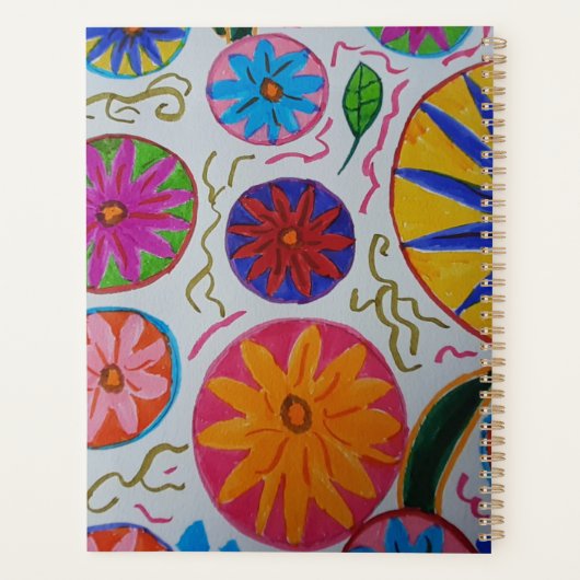 Modern Floral Planner (Achterkant)