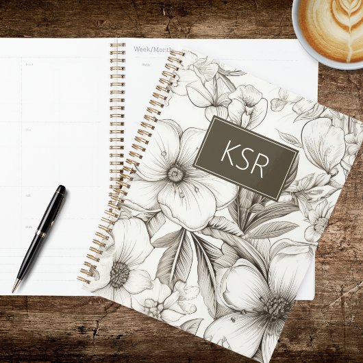 Modern Floral  Planner