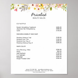 Modern Floral Preishear Poster