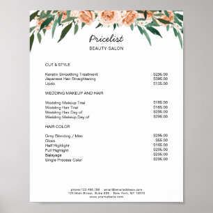 Modern Floral Preishear Poster
