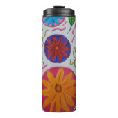 Modern Floral Thermosbeker (Voorkant)