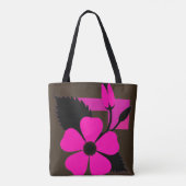 Modern Floral Tote Bag / Stylish Everyday Bag (Dos)