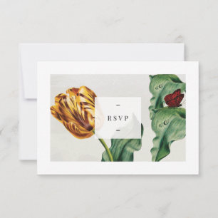 Modern Floral Tulip RSVP-kaart RSVP Kaartje