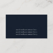 Modern Floral Visitekaartje (Achterkant)