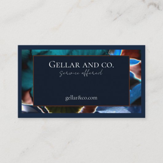 Modern Floral Visitekaartje (Voorkant)