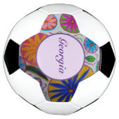 Modern Floral Voetbal (Gedraaid)