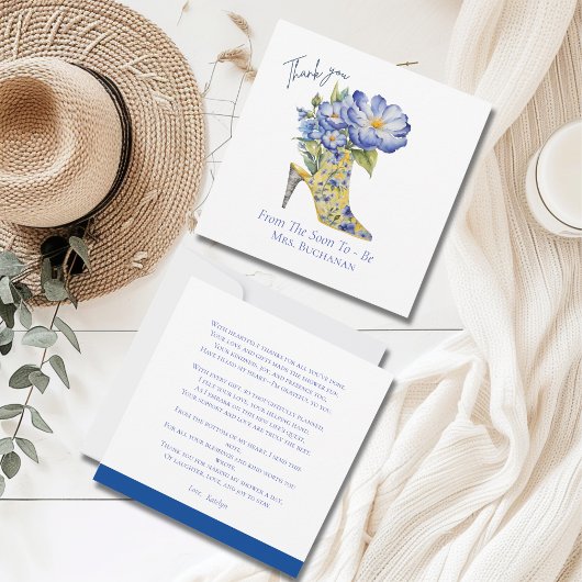 Modern Floral Vrijgezellenfeest bedankje