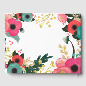 Modern Floral Waterverf Afstuderen Gastenboek (Achterkant)